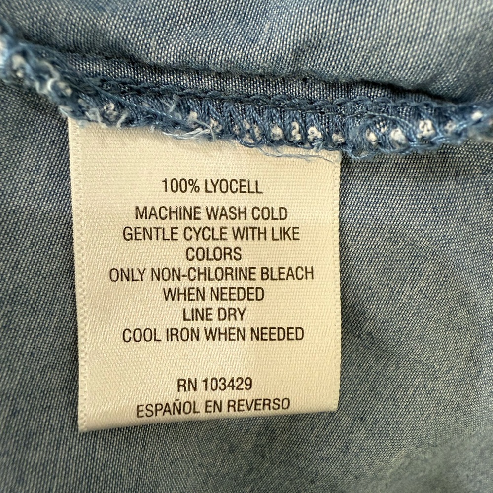 Style & Co. Light Blue Denim Top - Picture 4 of 4